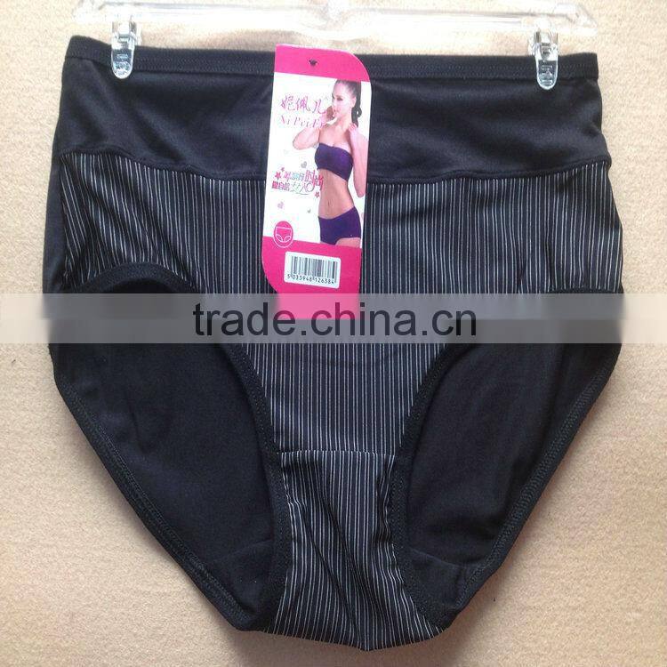 0.49USD High Quality Mixing Colors Cotton Material Large Size Fat Sexy Ladies Panties/Thongs (jlhnk214)
