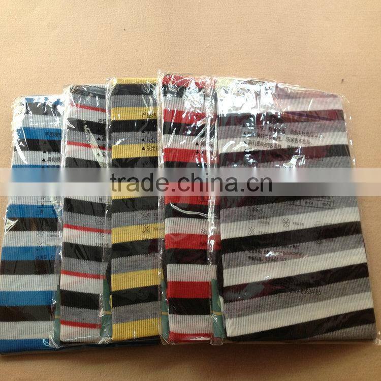 0.7USD Stock Cheappest Rib Cotton Colorful Strip Men Running Singlet/ Men Tops ( kcbx004 )