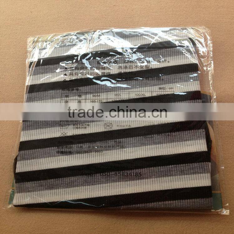 0.7USD Stock Cheappest Rib Cotton Colorful Strip Men Running Singlet/ Men Tops ( kcbx004 )