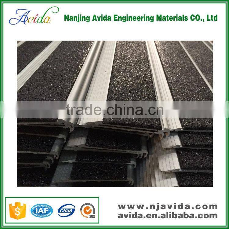 large outdoor sports stadium anti-slip carborundum stair nosing