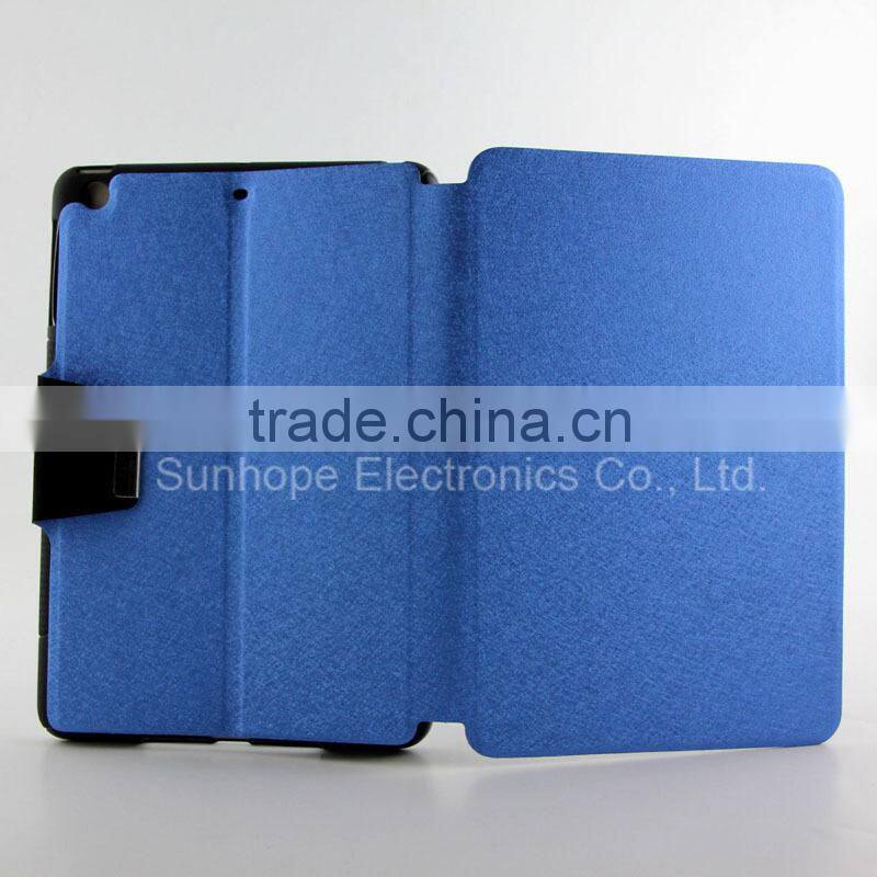 With card slot blinking silk print design cellphone case over sets for Apple for ipad mini 1 2 3