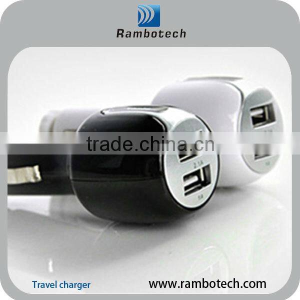 Dual USB port car 12v mobile phone battery charger