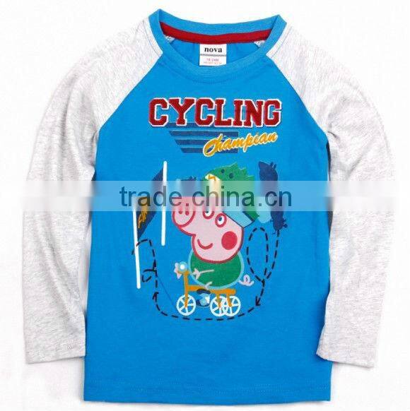 Latest Pink Cartoon Flower Pattern Kids Long Sleeves Clothing