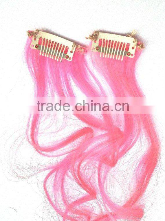 Tie Dye 100% Human Hair Extensions Blue And Purple Color