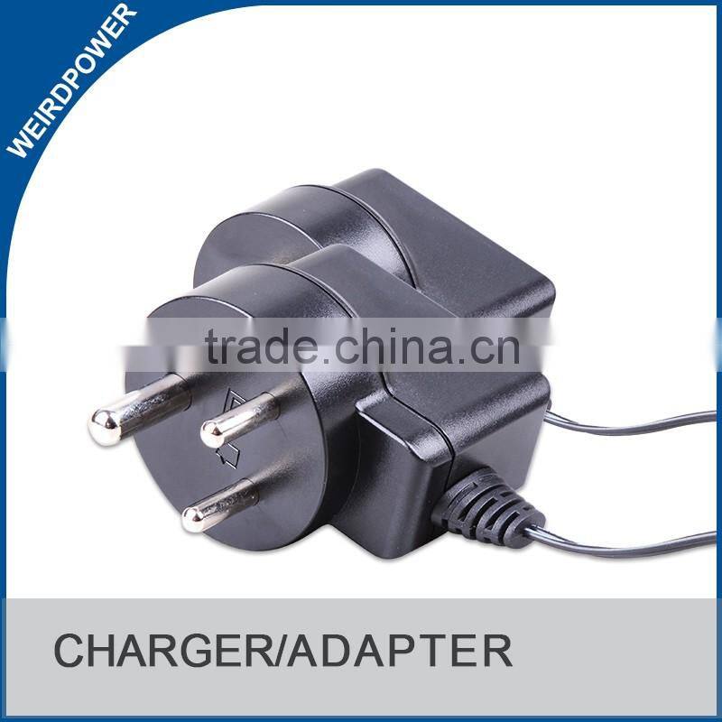 12V0.5A charger for electric products with 3 pins india plug