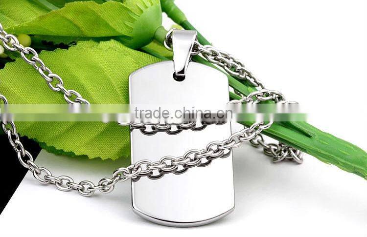 High Quality Stainless Steel Mirror Polish Blank Dog Tag