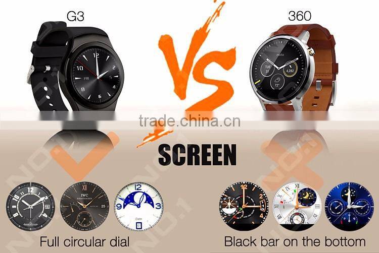 GSM smart phone watch with silicon brand touch display watch 2016