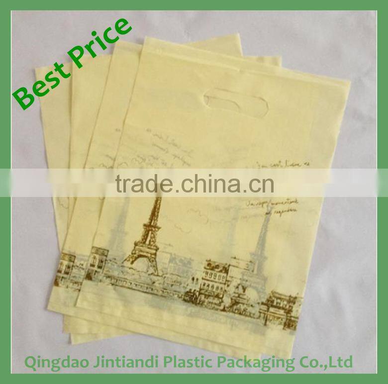 2016 Chinese Manufacturer Hot Sale LDPE Die Cut Plastic Promotional Bag