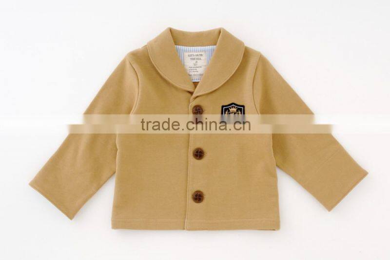 Japanese wholesale infant products cute boy winter baby clothes coat jackets infant wear children garment toddlers kids clothing