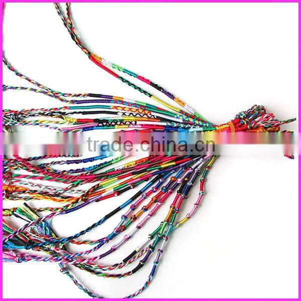 FL0912 Fashion wood beads and conch shell charm friendship bracelet,handmade friendship bracelet