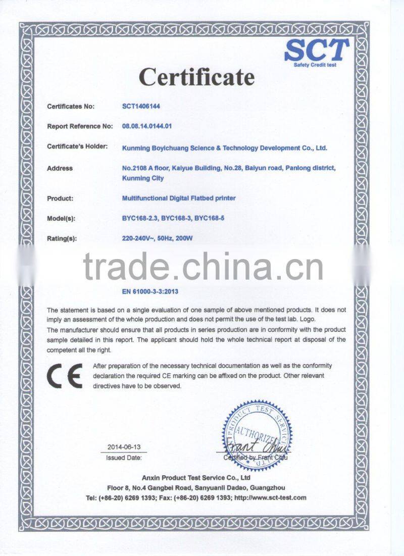 plastic flatbed printing machine