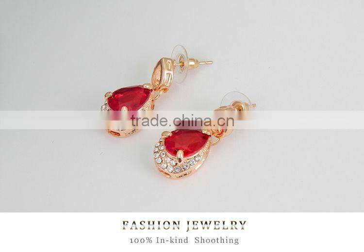 Dubai Golden Crystal Jewelry Sets Wholesale Gift Items From Zhejiang Fashion Jewelry Market