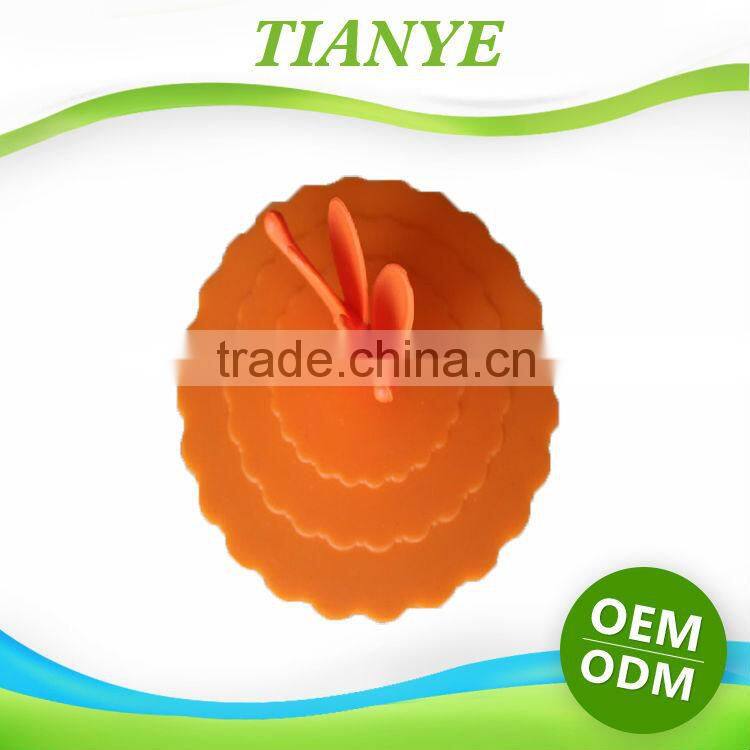 Silicone cup lid cover eco-friendly reusable silicone cup lid soft