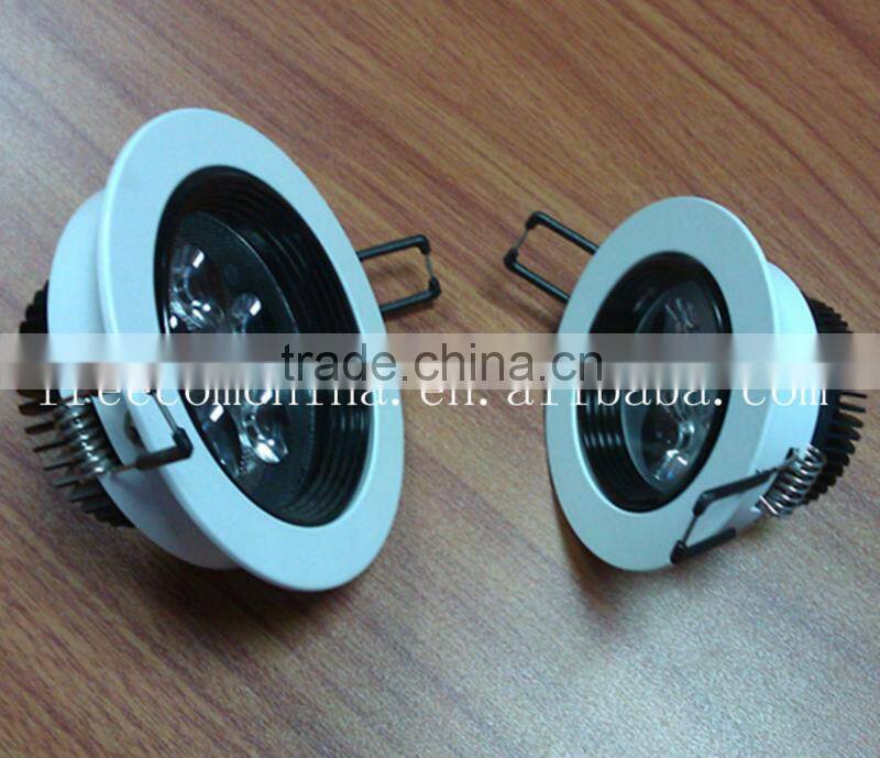 hole sale led ceiling lamp for aluminum alloy hole size 45mm 3w