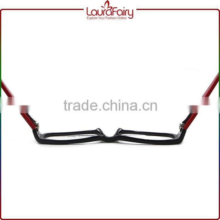 Laura Fairy Most Popular Hand Made Elegant Lady Red Black Acetate Optical Frames