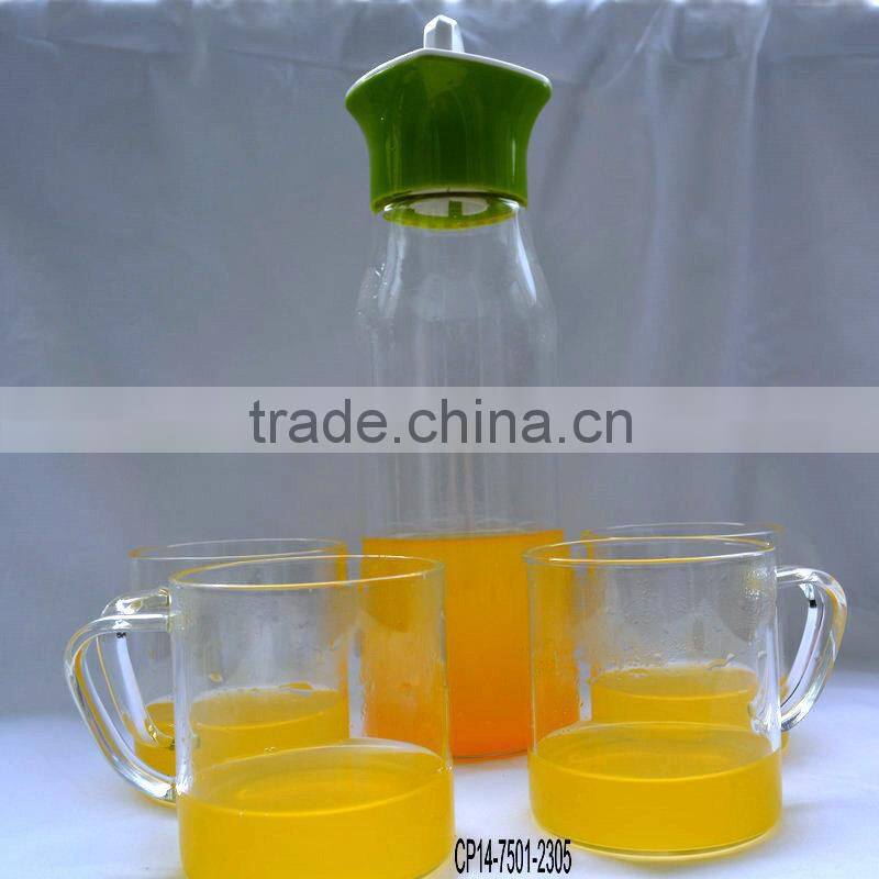 glass tea/juice set