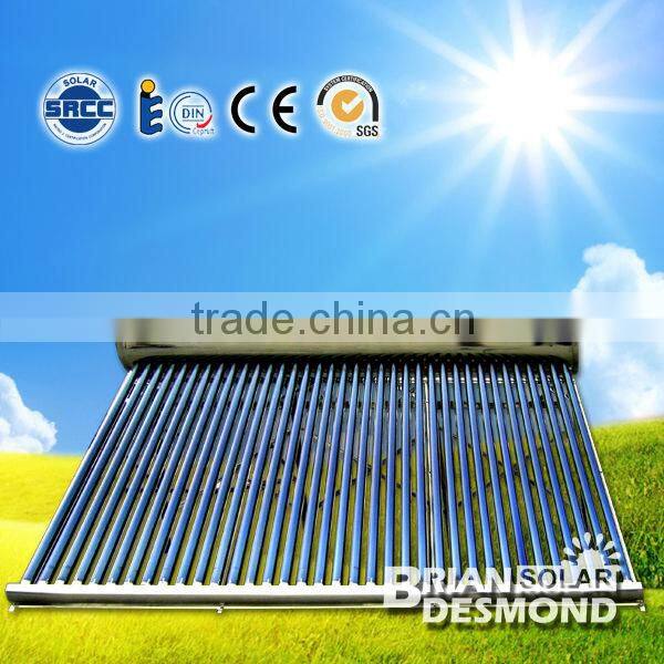 Africa and Mexica compact pressurized solar water heater supplier