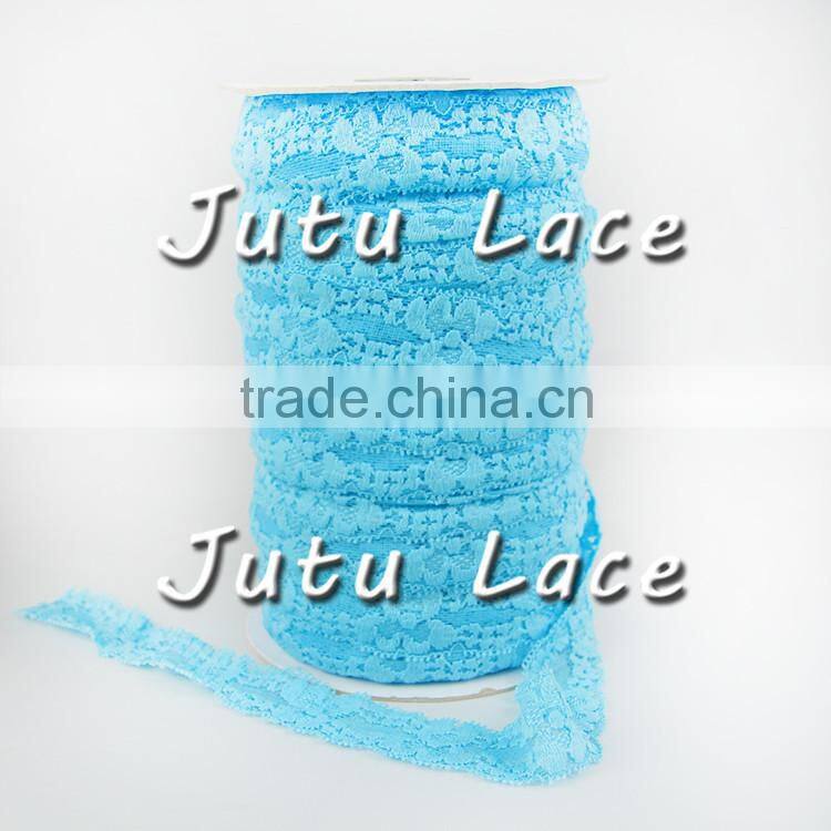 Fold Over Elastic Lace Fold over Elastic Cord Elastic Headband Elastic Lace FOE Hair Bow Tie DIY