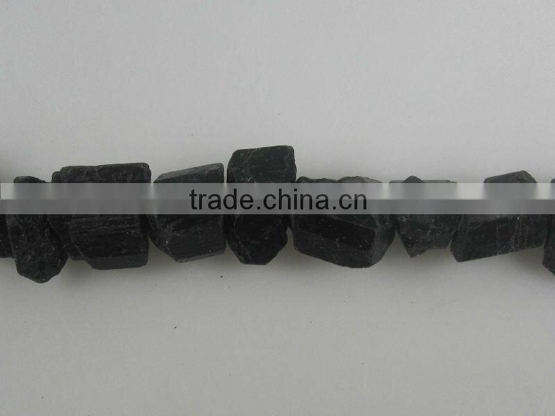 wholesale gemstone row stone black tourmaline stone natural rough black tourmaline