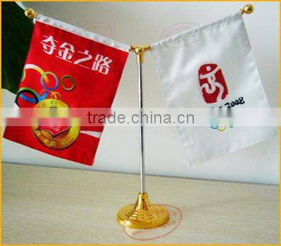 Table Flag with Metal Table Flagpole