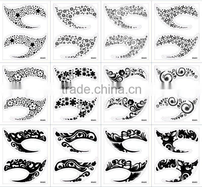 Black color EYE SHADOW APPLIQUES CREASE-PROOF