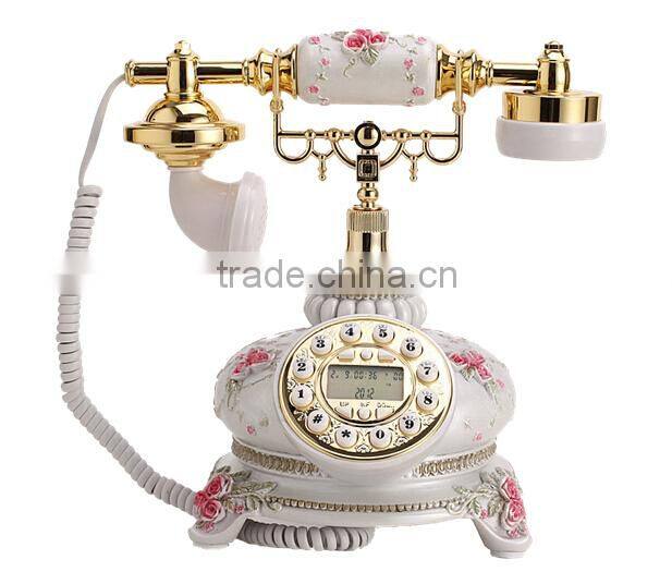 Ceramic garden antique telephones Continental retro bedroom home landline