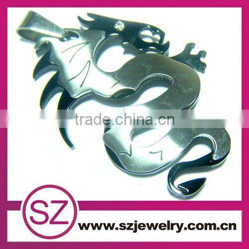 Fashion men cross design stainless steel necklace pendant