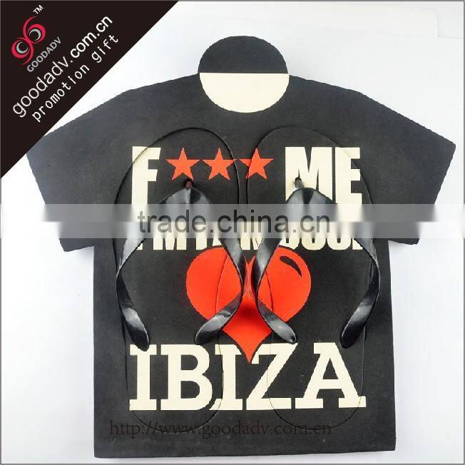 China factory custom fashion promotion eva gift flip flops