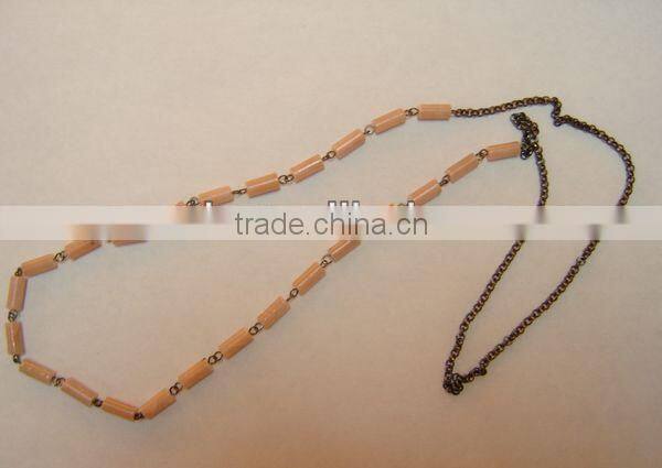 Simple design necklace aragonite column necklace jewelry