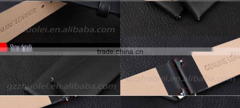 hotesale 22mm genuine calf leather Men and women's Watch strap wholesale 1PCS