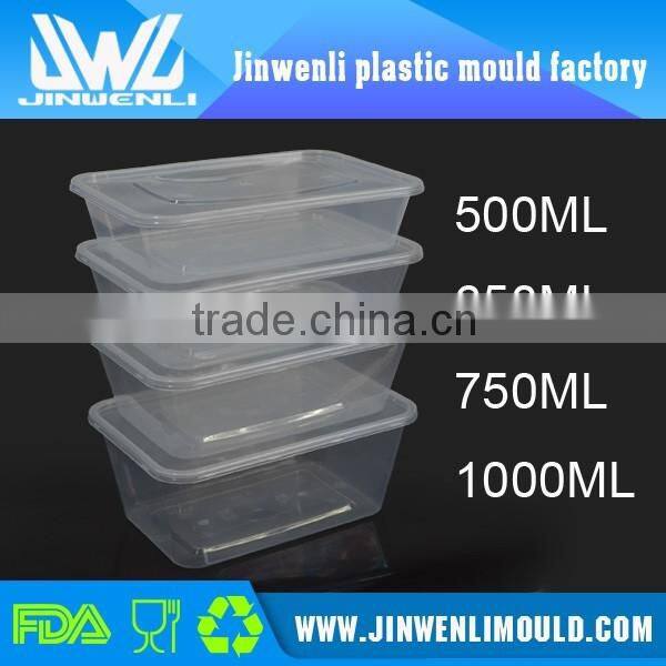 Thin wall plastic injection food container mould
