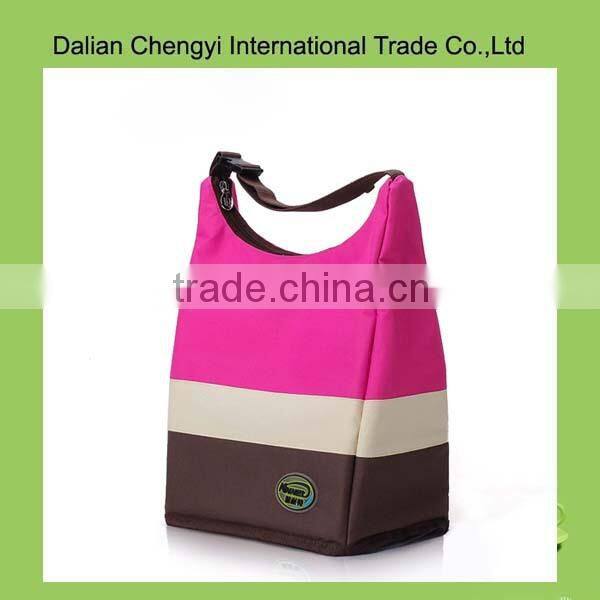 Promotional joint color 600D Oxford insulted cooler tote bag