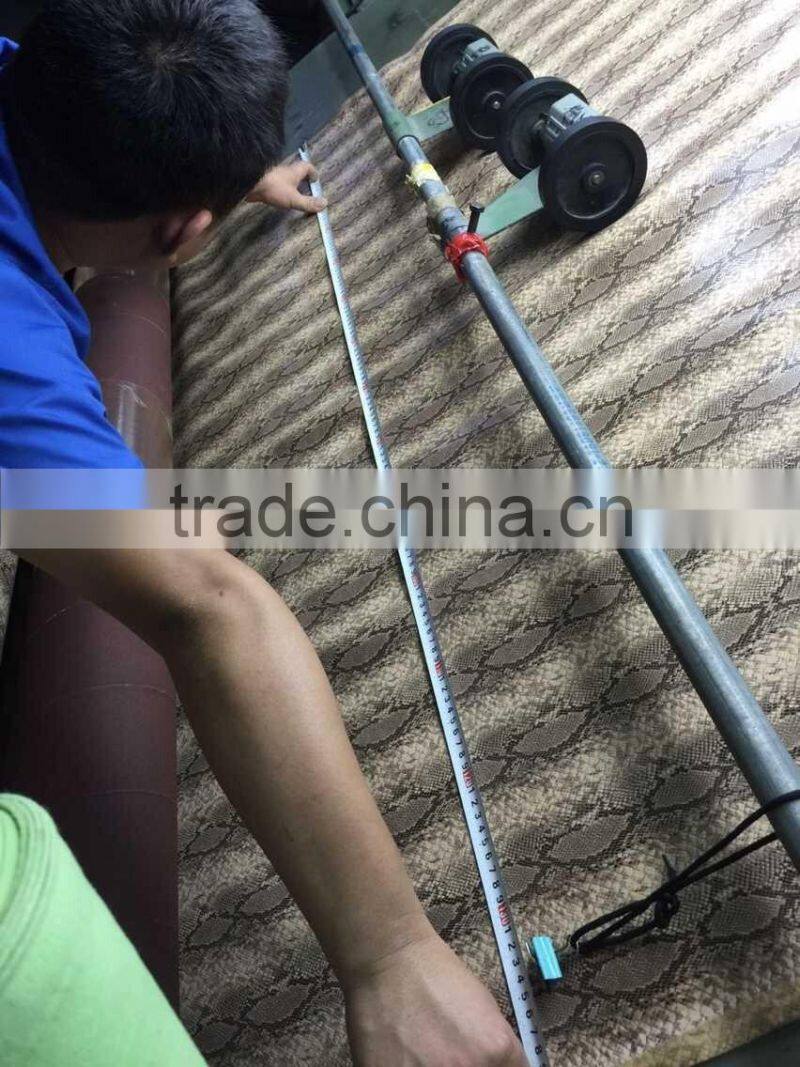 PU synthetic leather for women shoe upper snake skin