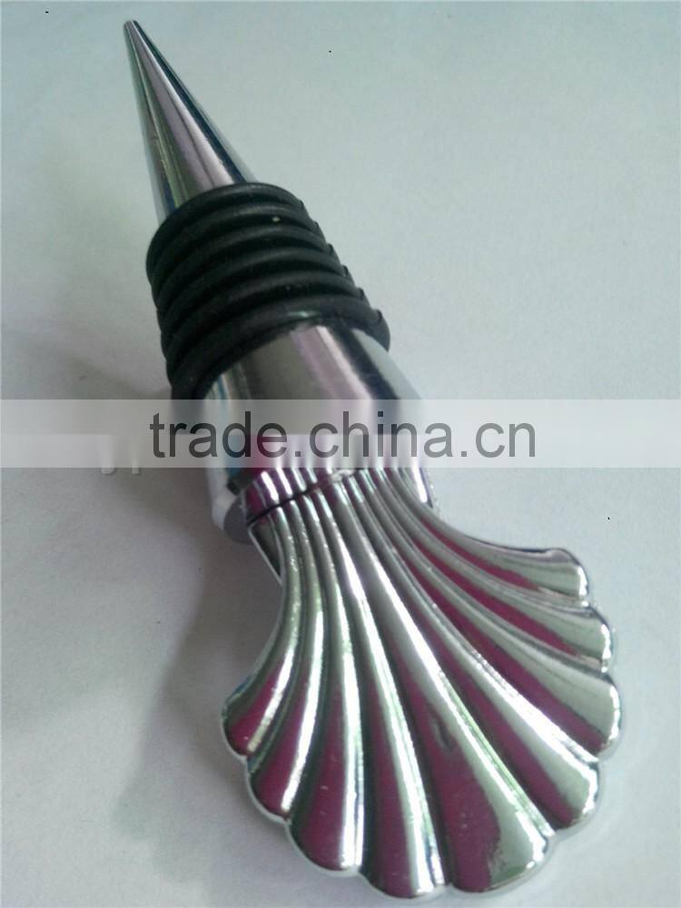 Popular Colorful shell shape Bottle Wine Stopper