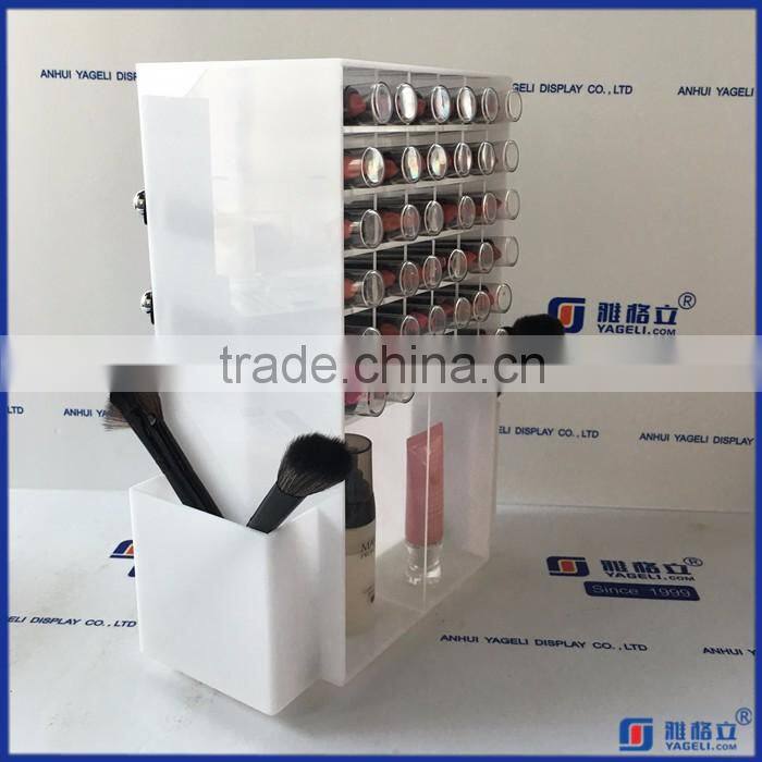 Acrylic Spinning lipstic organizer for sale/acrylic organizer