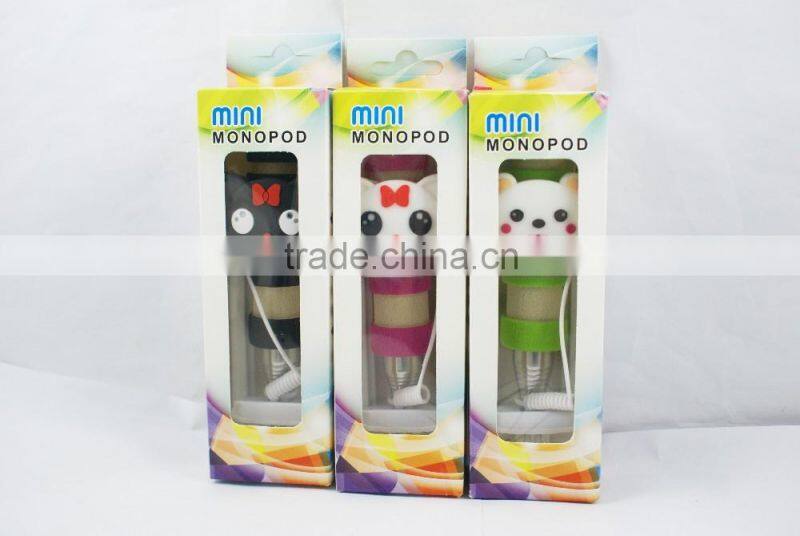 PDQ Support Mini selfie stick colorful extendable selfie stick for iPhone OEM Package support