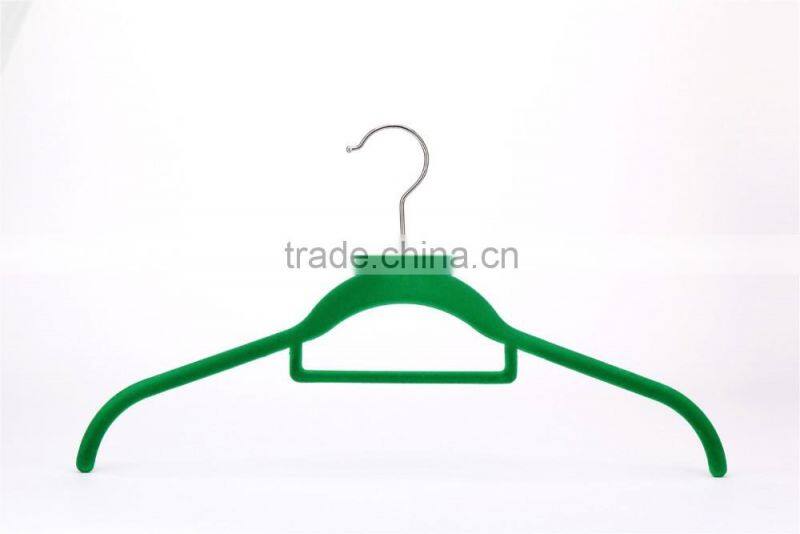 velvet hanger with tie bar logo
