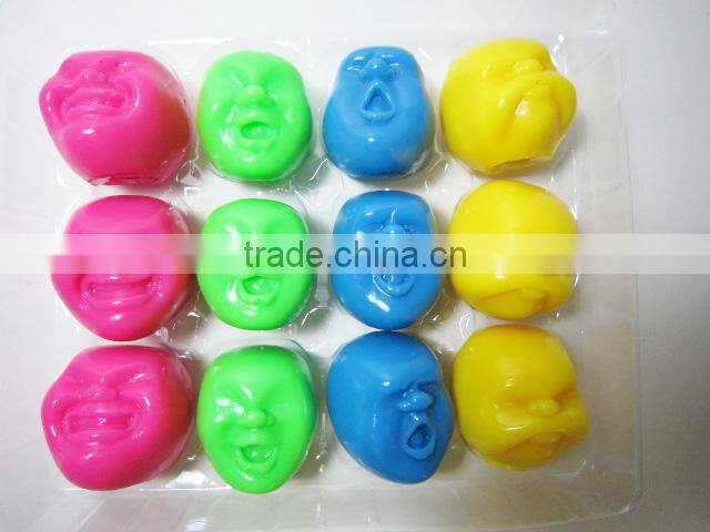 Sticky toys mood face toys soft stress ball