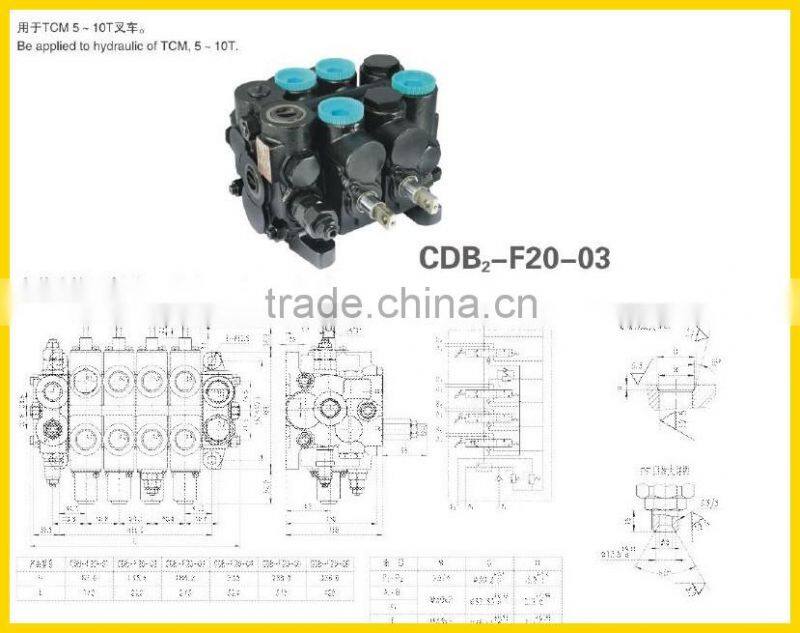 CDB-F20 multiple unit valve agricultural machinery parts