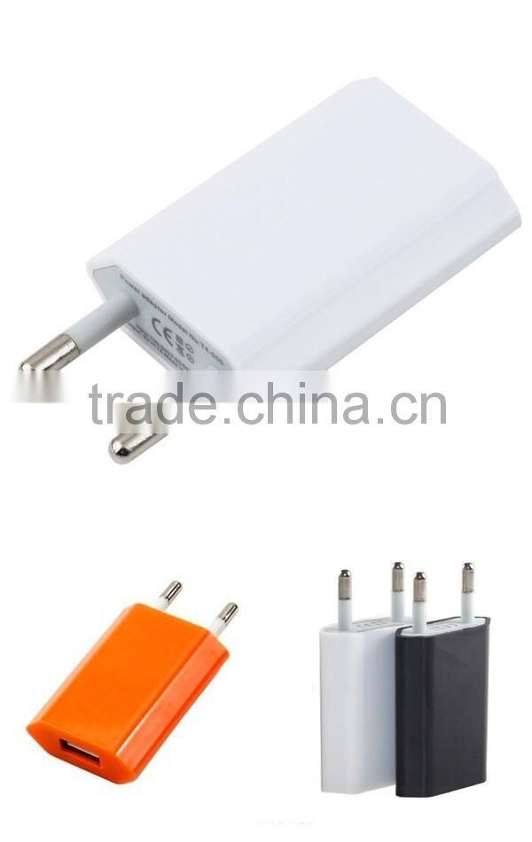 CE ROSH Colorful EU/US/UK Plug AC Power Adapter wall USB car mobile phone smart IC charger for iphone android tablet
