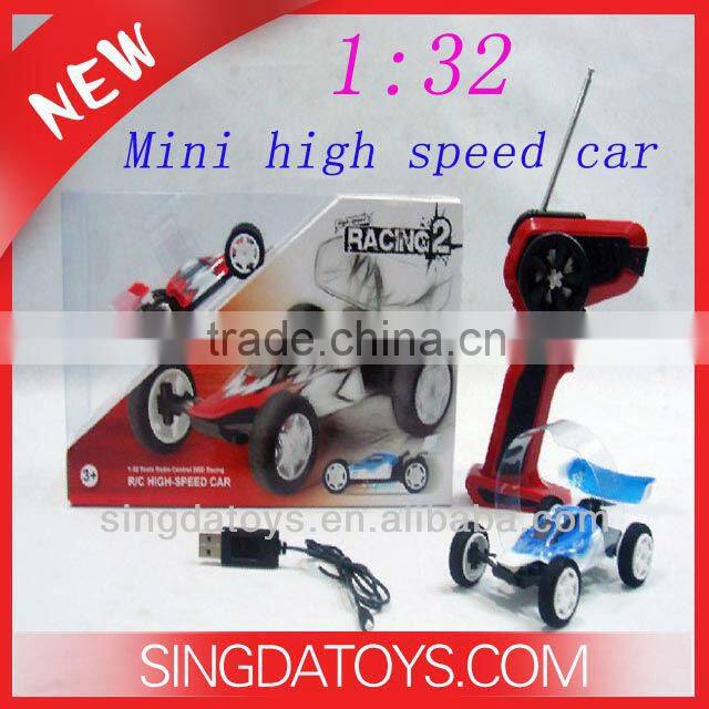 1:32 Blue color with USB charger mini high speed rc car