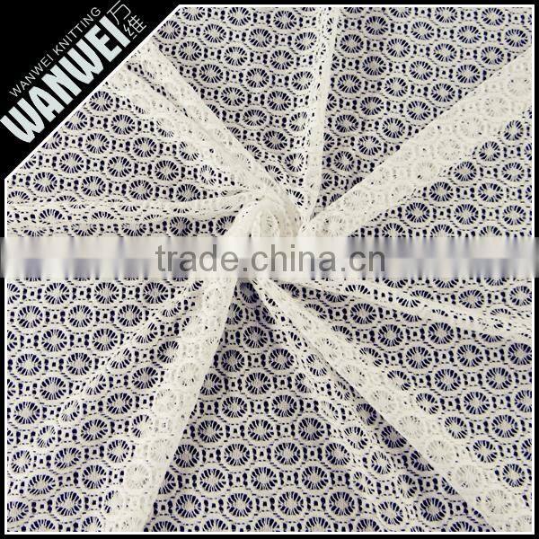 6 Discount Hot Sales High Quality Heavy fabric big lace design multi color white and pink guipure long dress lace 7055