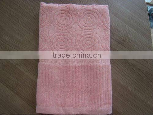 70%Bamboo+30cotton Jacquard Active Dyed Solid Bath Towel