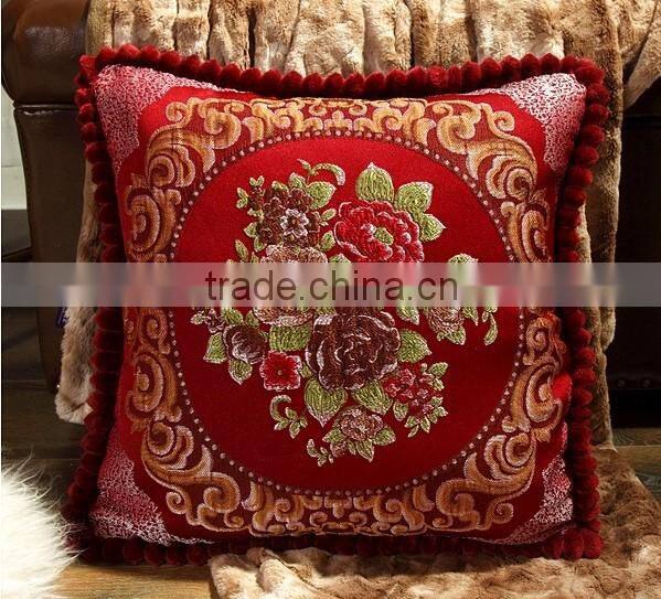 Wholesale chinese mill in stock jacquard chenille sofa office cushion cover