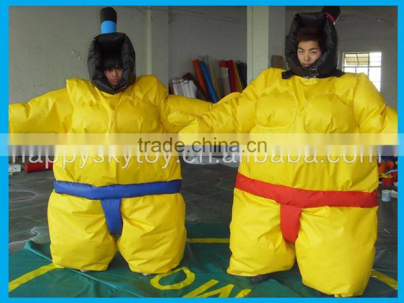 Crazy 0.45mm PVC humna sized sumo wrestler clothing, inflatable suit inflatable AU, US wholsaler like it
