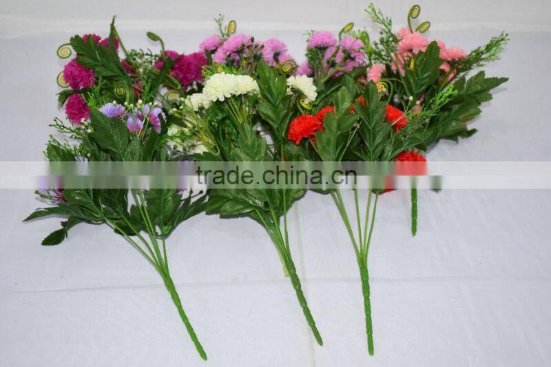 Mini silk flower natual touch carnation cut flower prices for wedding/home decoration