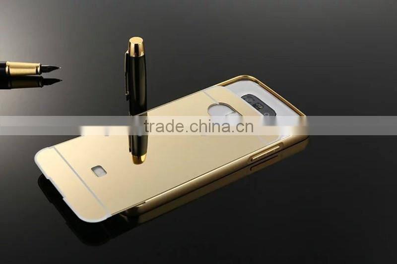 For lg g5 case Hot selling Luxury electroplated shockproof Aluminum mirror mobile phone accessory for lg g5