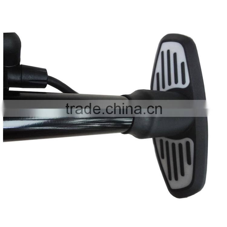 High pressure Iron bicycle floor pump portable car tire inflator pump for sale