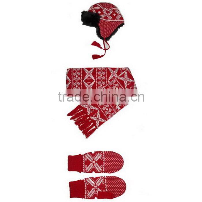 FASHION LOGO KNITTED SCARVES AND HAT SET/KNITTED WINTER SETS/KNITTED SCARF AND HAT WITH TOP BALL /POMPOM HAT/CABL DESIGN HAT