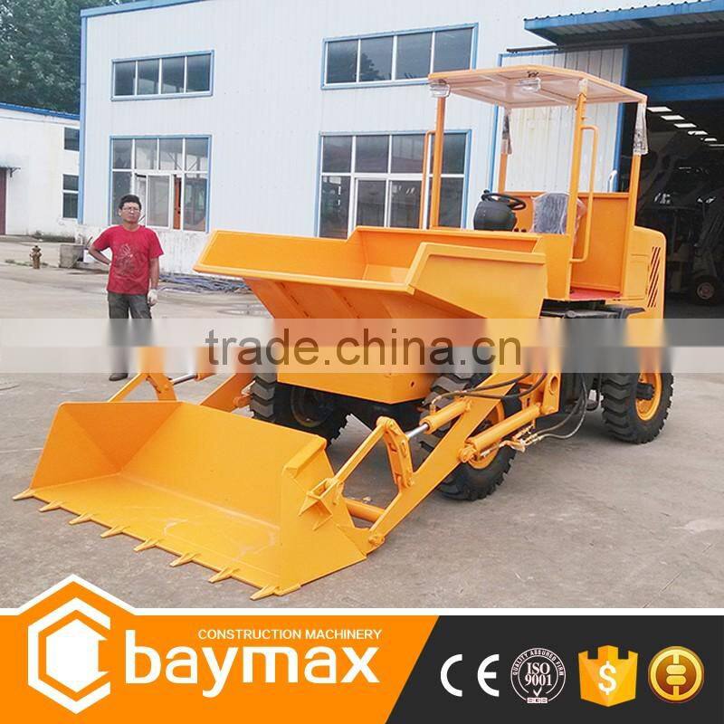 Self-loading mini track dumper truck